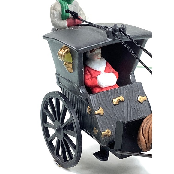 VTG Dept 56 Heritage Collection Kings Road Cab Horse & Carriage Figurine EUC - Picture 11 of 12